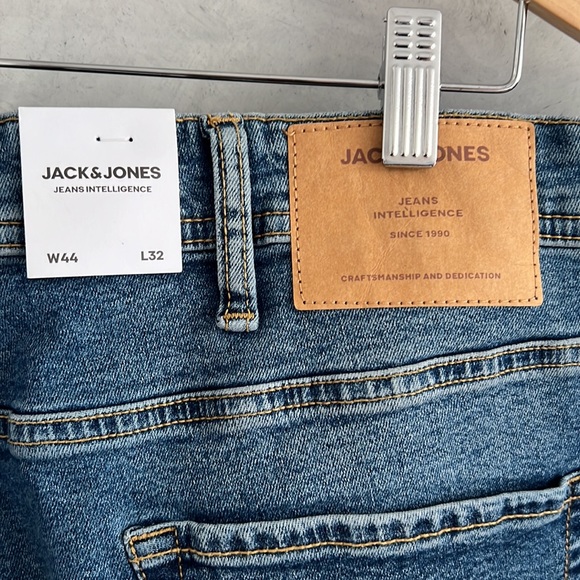 NWT Jack & Jones Glenn Original Slim-Fit Jeans, W44xL32 - Picture 6 of 9